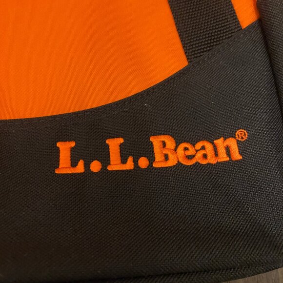 L.L. Bean Shoulder Messenger Bag Vintage 90’s Rare Orange Adjustable - Picture 2 of 13
